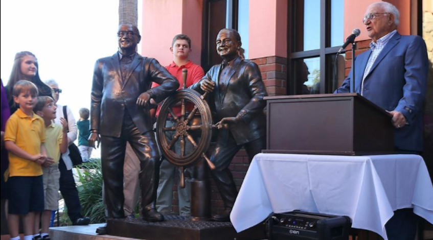 Bronze Statue to Honor the Founders of Capt. Anderson’s on their 50th Anniversary