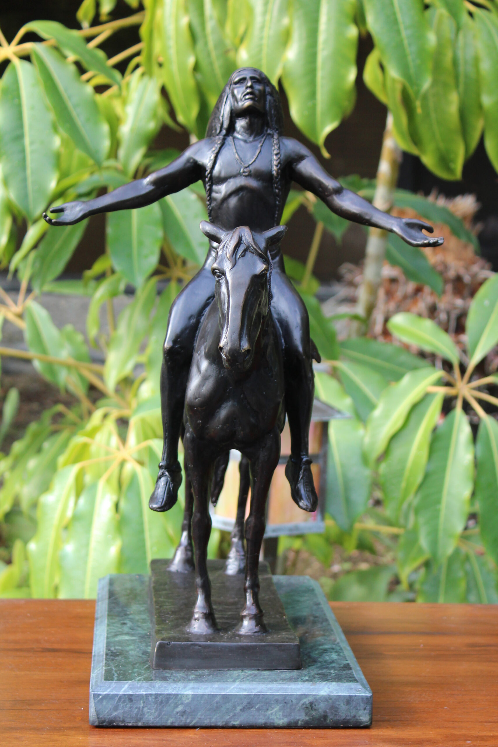 bronze statue appeal to the great spirit
