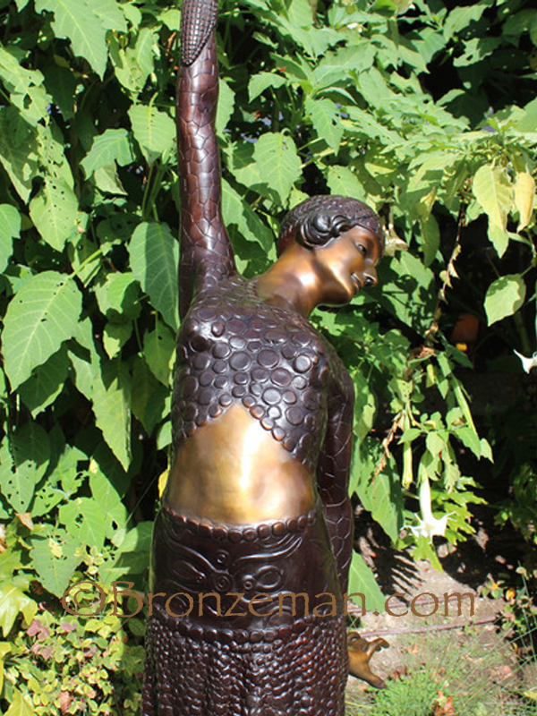 bronze dancing lady statue