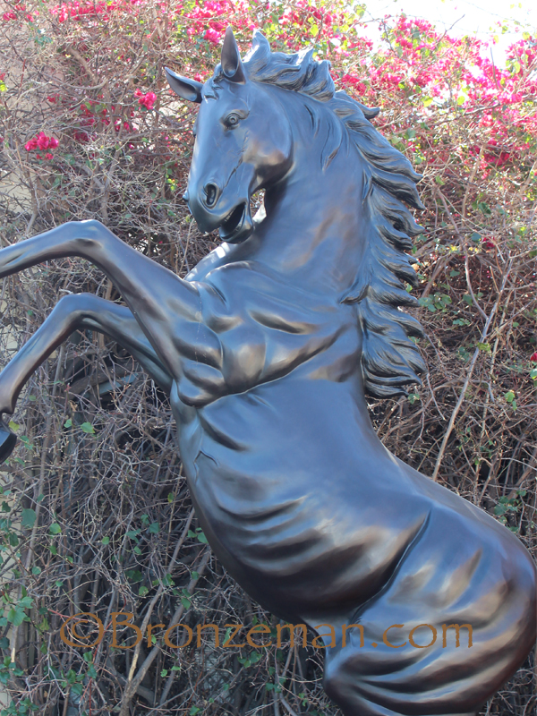 bronze horse statues
