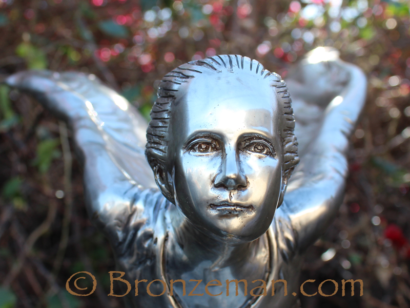 bronze spirit of ecstasy statue