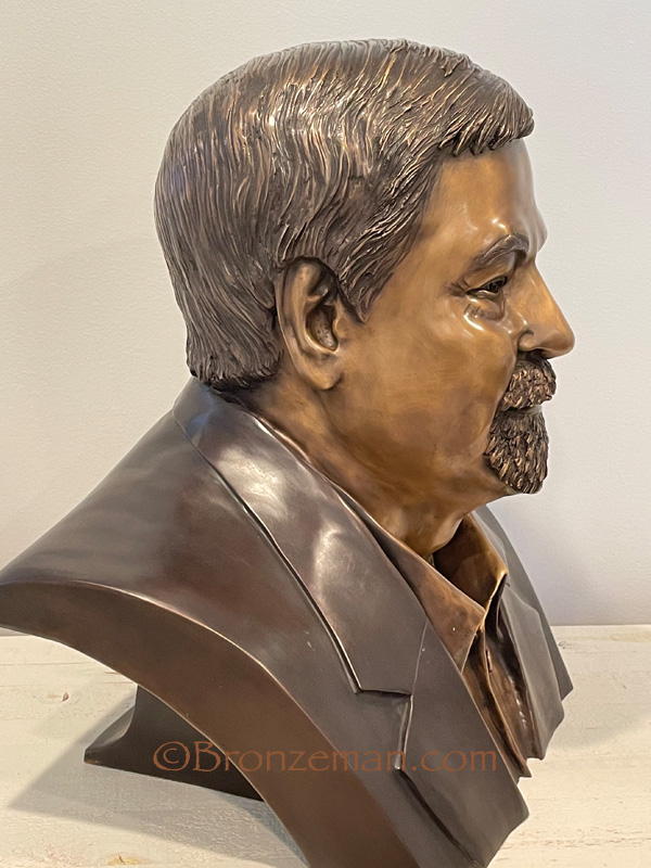custom bronze bust sculpture