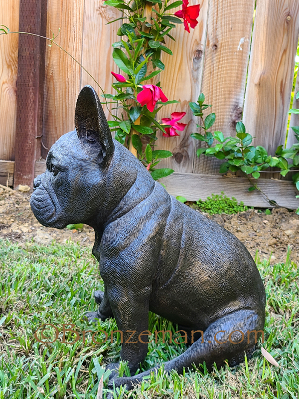 custom bronze dog statue french bulldog