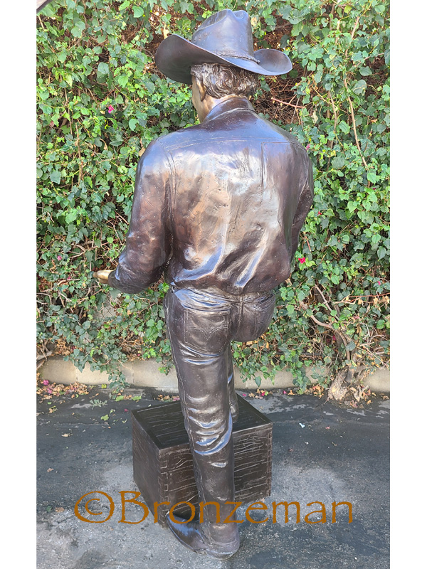 custom bronze cowboy statue