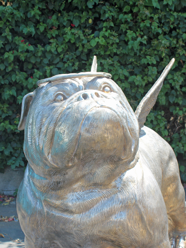 custom bronze bulldog statue