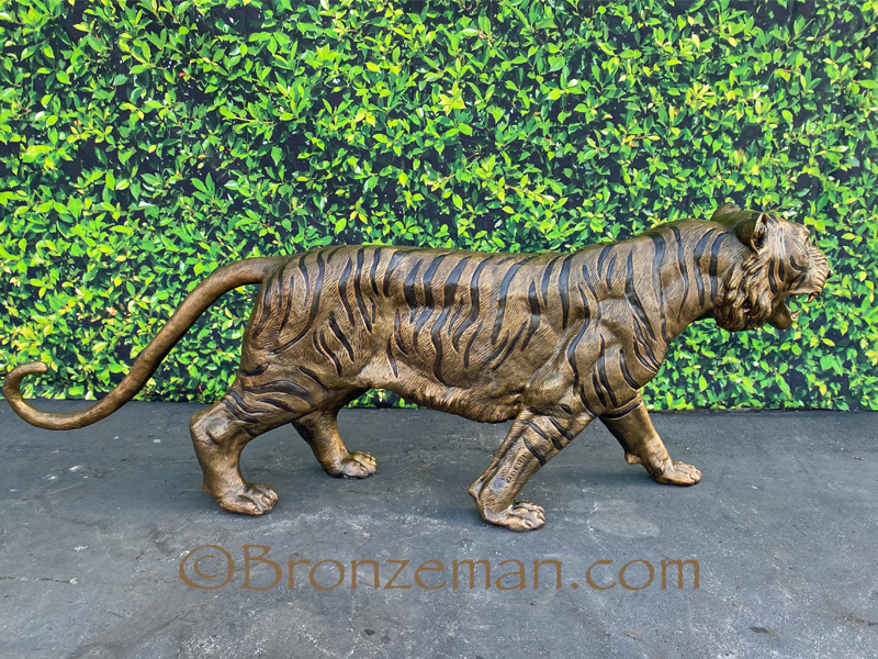 bronze tiger statue
