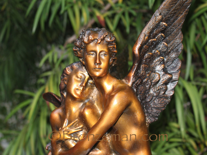 bronze statue cupid and psyche