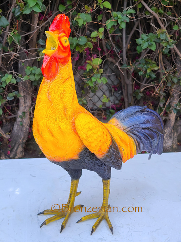 bronze rooster