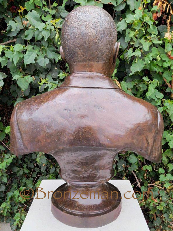 Bronze bust of Todd Wanek