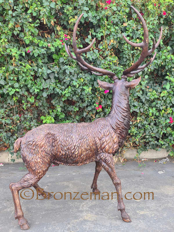 bronze-elk-statue